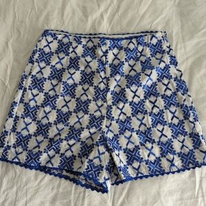NWT First Chance Collection Embroidered Shorts